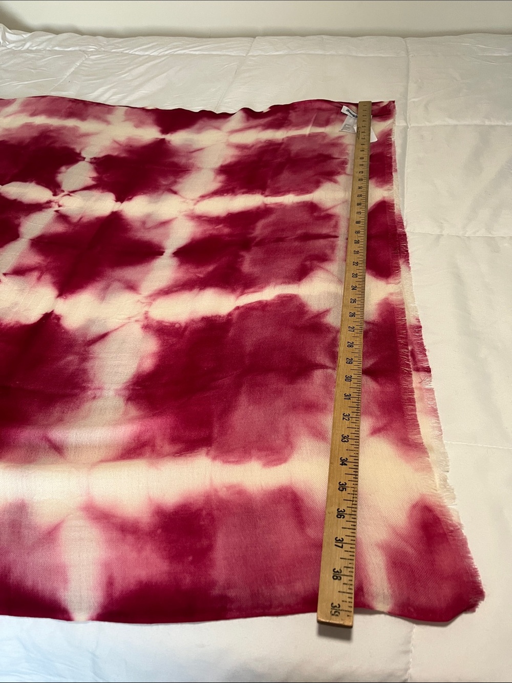 Tommy Bahama Pink and White Tie-Dye Swim Sarong Wrap %100 wool - Picture 6 of 11